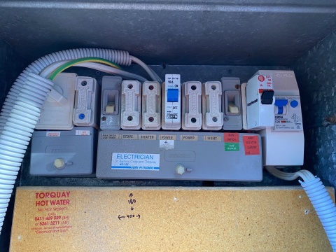 An Electrical Inspection by Mayne's Power that identified this switchboard needing an upgrade in Geelong